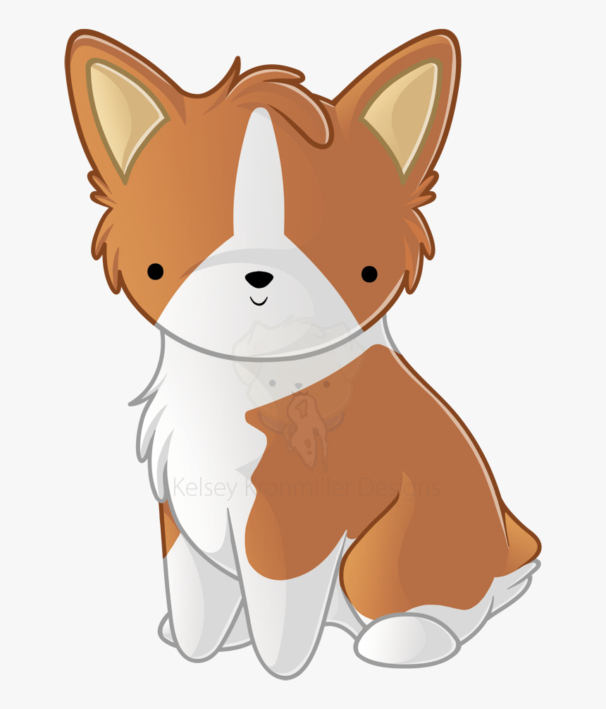 Drawn Corgi Fat Corgi - Cardigan Welsh Corgi Art, HD Png Download, Free Download