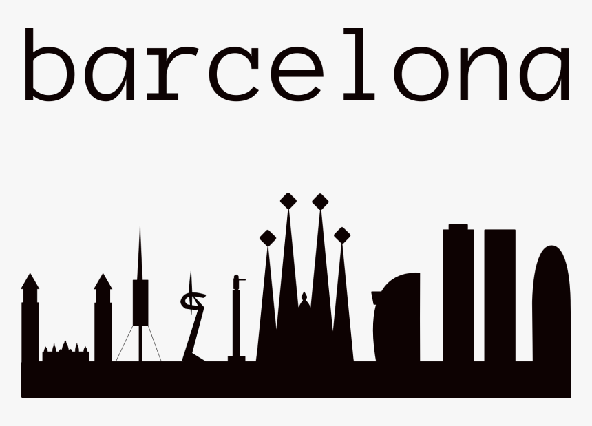 Transparent Seattle Skyline Clipart - Skyline Barcelona Dibujo, HD Png Download, Free Download