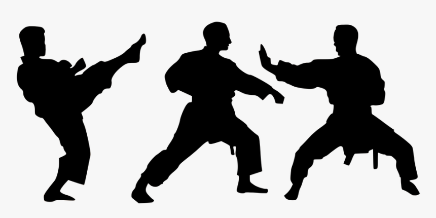 Karate Silhouette Png File - Wushu, Transparent Png, Free Download