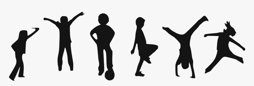 Active Kids Silhouette, HD Png Download, Free Download