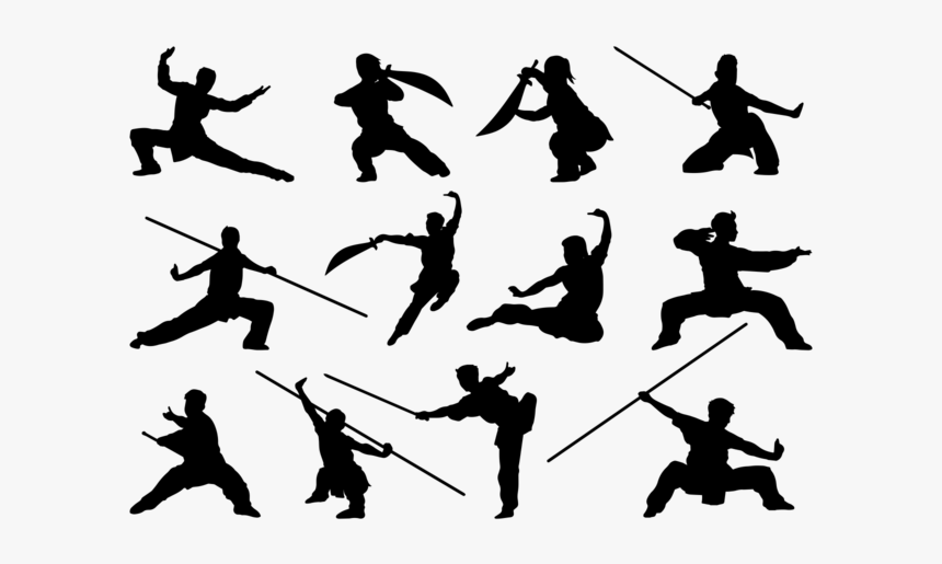 Wushu Silhouette Png, Transparent Png, Free Download