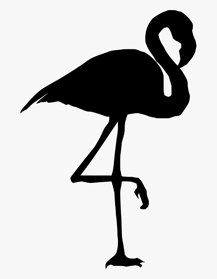 Black Flamingo Clip Art, HD Png Download, Free Download