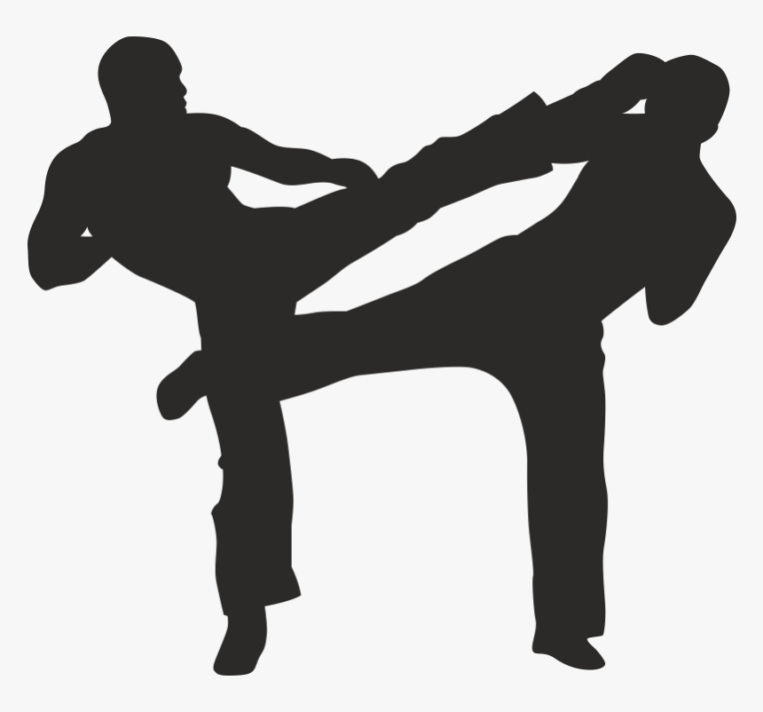 Silhouette Mixed Martial Arts Kickboxing - Mixed Martial Arts Transparent, HD Png Download, Free Download