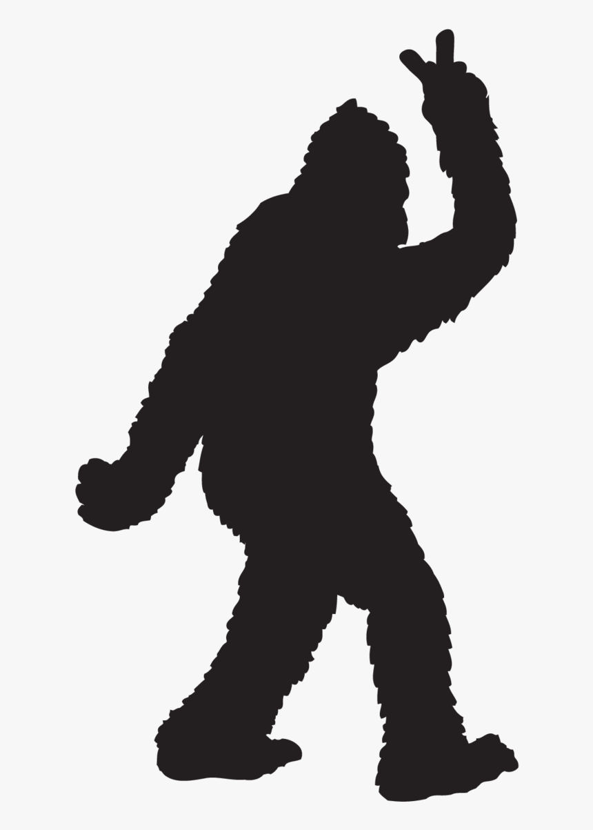 Bigfoot Throwing Peace Sign Sticker - Bigfoot Clipart, HD Png Download, Free Download