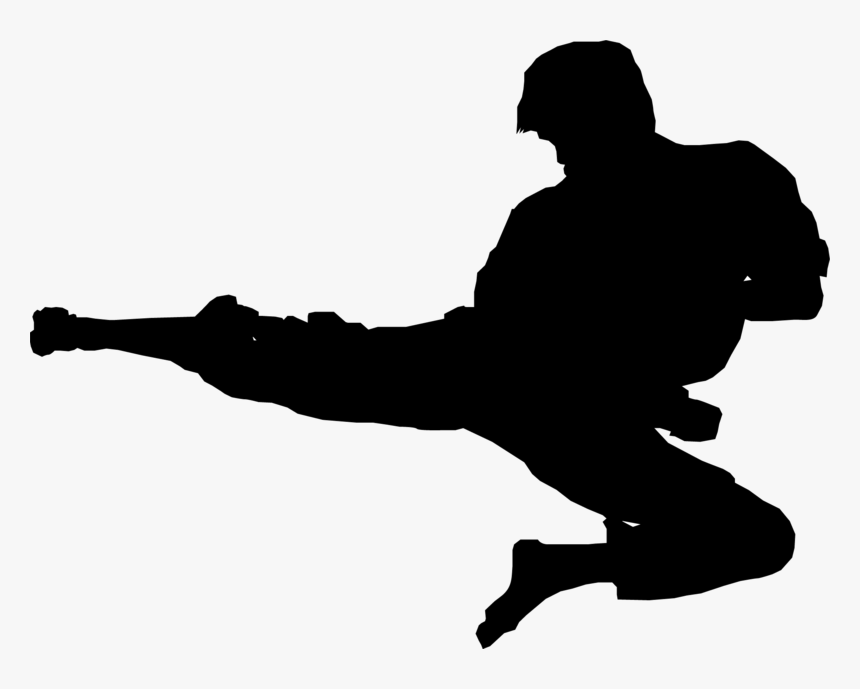 Karate Siluete Png, Download Png Image With Transparent - Martial Arts Clip Art, Png Download, Free Download