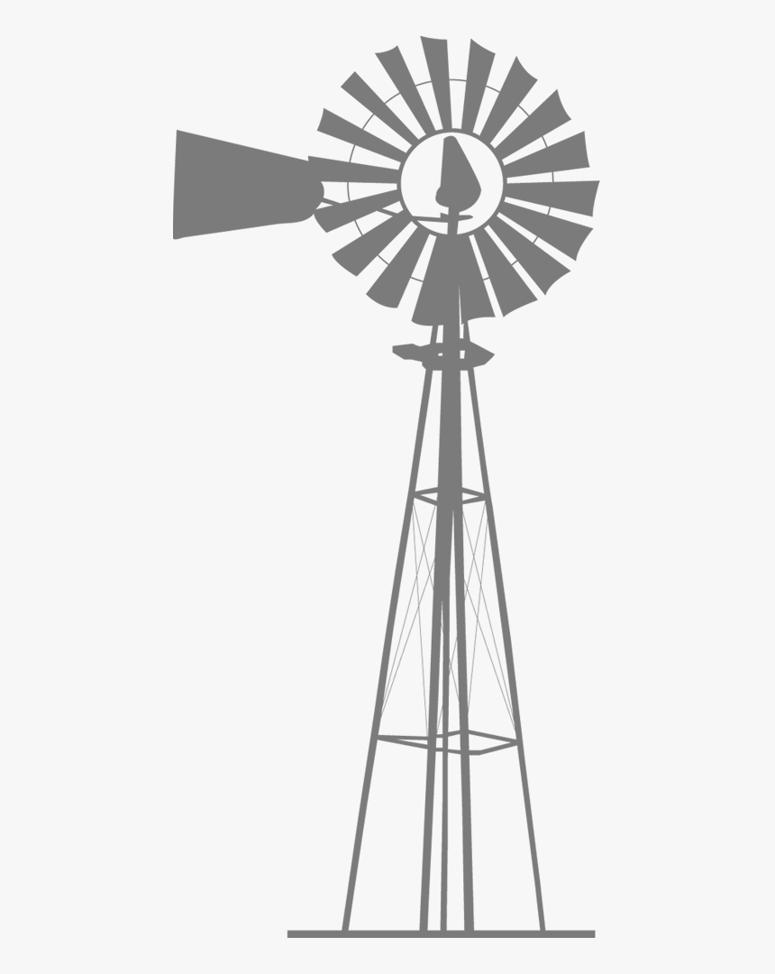 Wind Farm Windmill Silhouette Wind Turbine - Silhouette Windmill Png, Transparent Png, Free Download