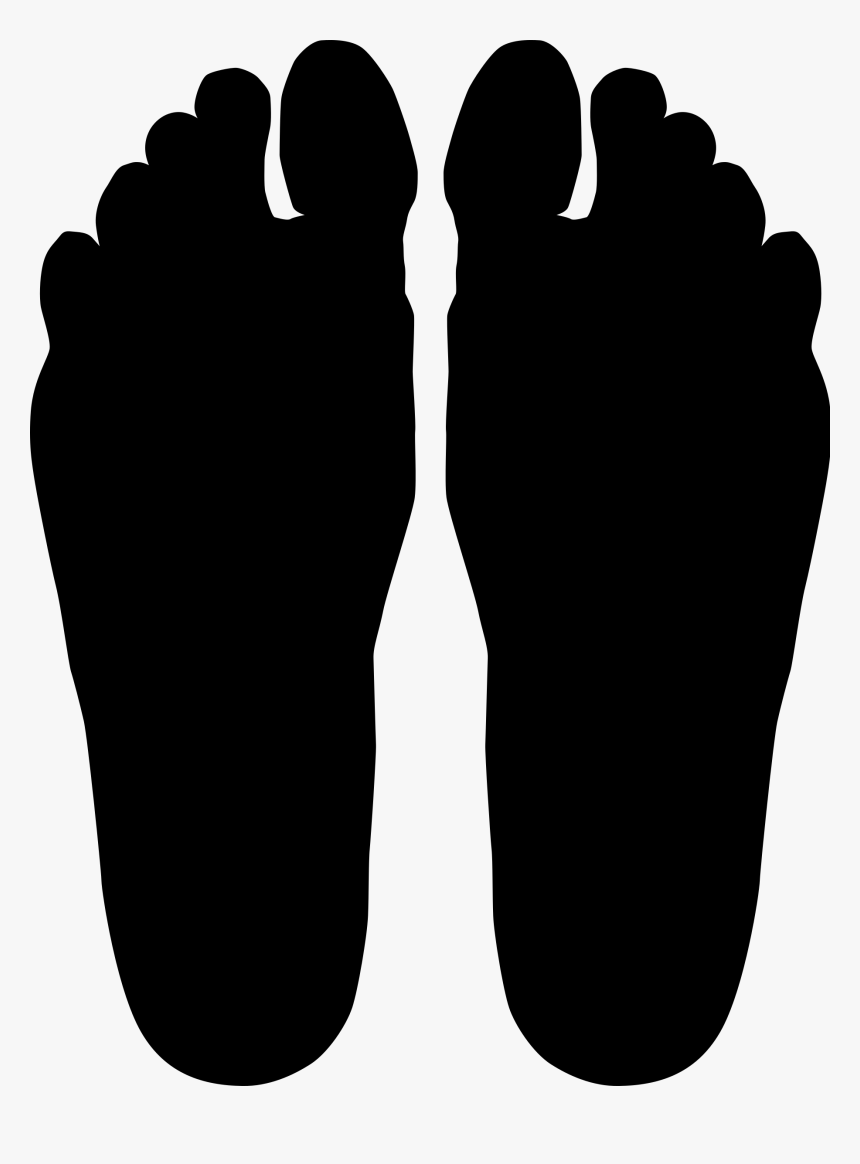 Transparent Bigfoot Silhouette Png - Feet Silhouette, Png Download, Free Download