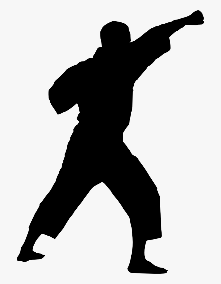 Karate-silhouette - Karate Silueta Png, Transparent Png, Free Download