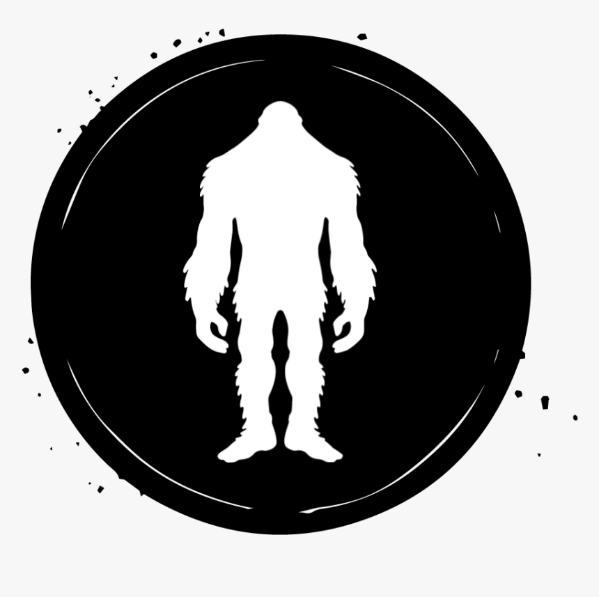 Clip Art Sasquatch Silhouette - Cryptozoology Cryptids, HD Png Download, Free Download