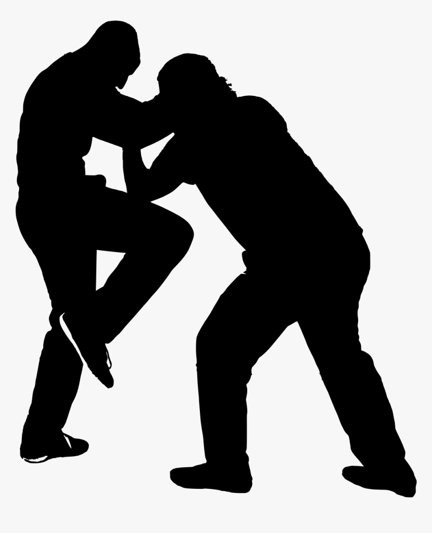 Wing Chun Knee Ellbow Defence - Wing Chun Silhouette Vector, HD Png Download, Free Download