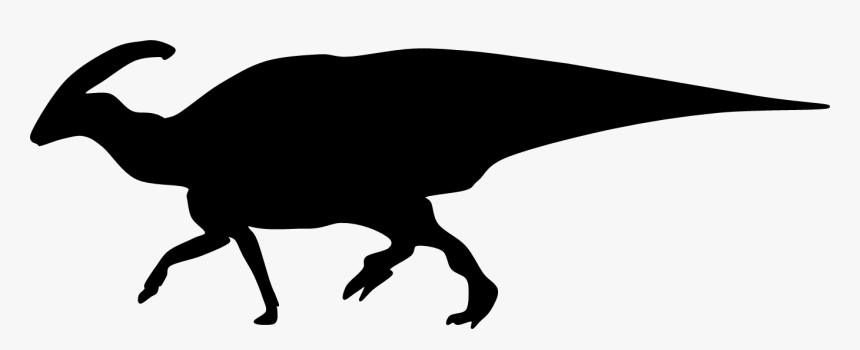 Transparent Bigfoot Clipart - Parasaurolophus Silhouette High Res, HD Png Download, Free Download