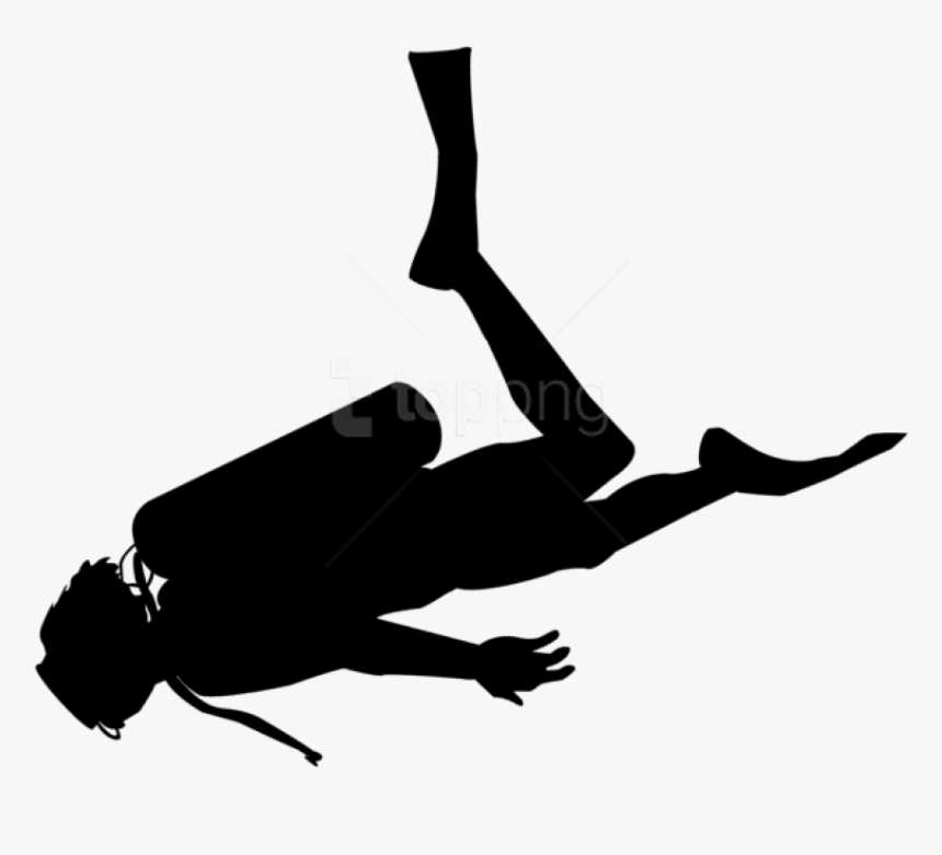 Free Png Scuba Diver Silhouette Png Png - Scuba Diver Silhouette Png, Transparent Png, Free Download