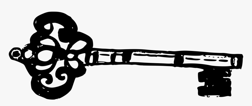 5 Skeleton Key Drawing - Clipart Skeleton Key Transparent Background, HD Png Download, Free Download