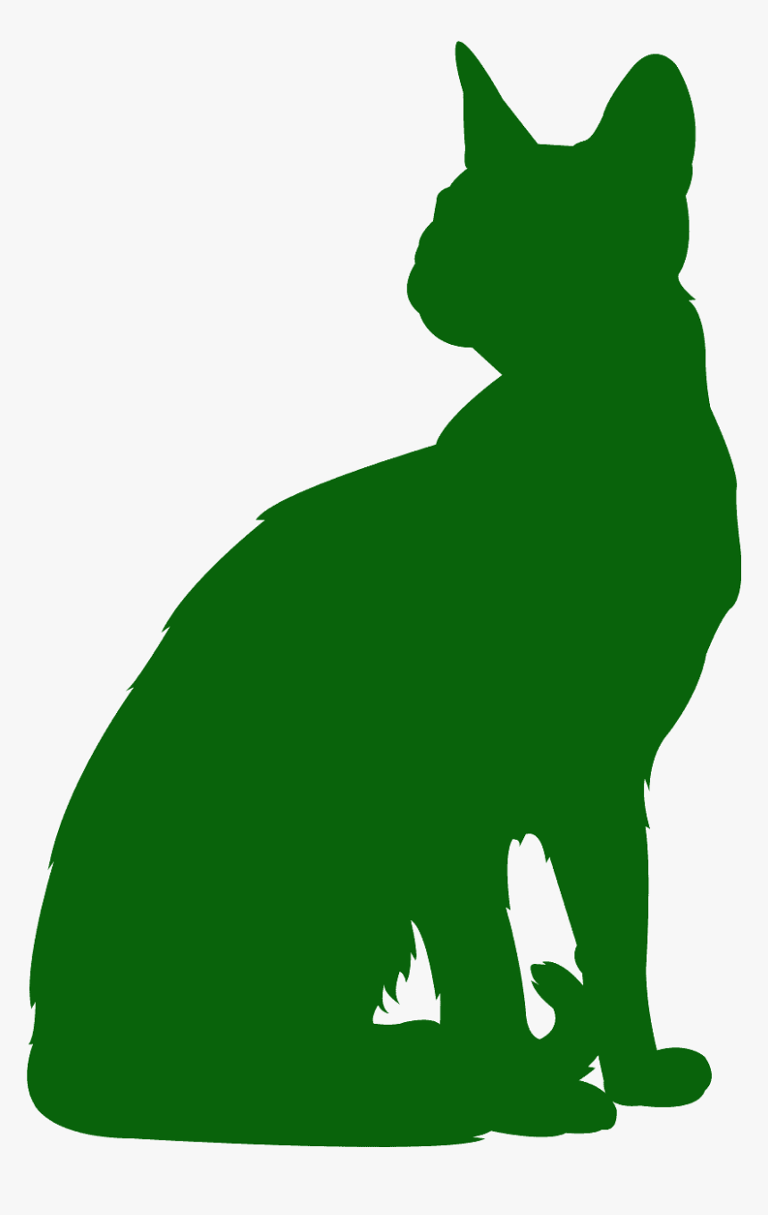 Cat Witch Hat Silhouette, HD Png Download, Free Download