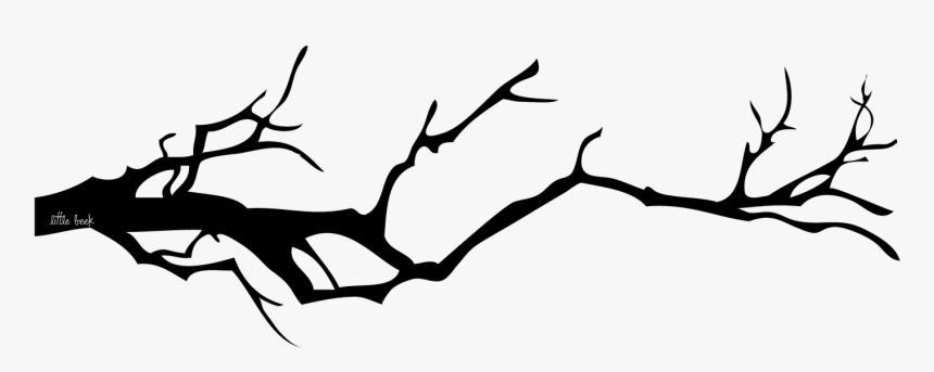 Creepy Tree Branch Silhouette Clipart , Png Download - Creepy Tree Silhouette Png, Transparent Png, Free Download