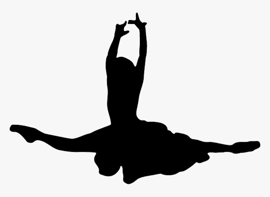 Ballet Dancer Silhouette - Silhouette Ballet Jump Vector, HD Png Download, Free Download