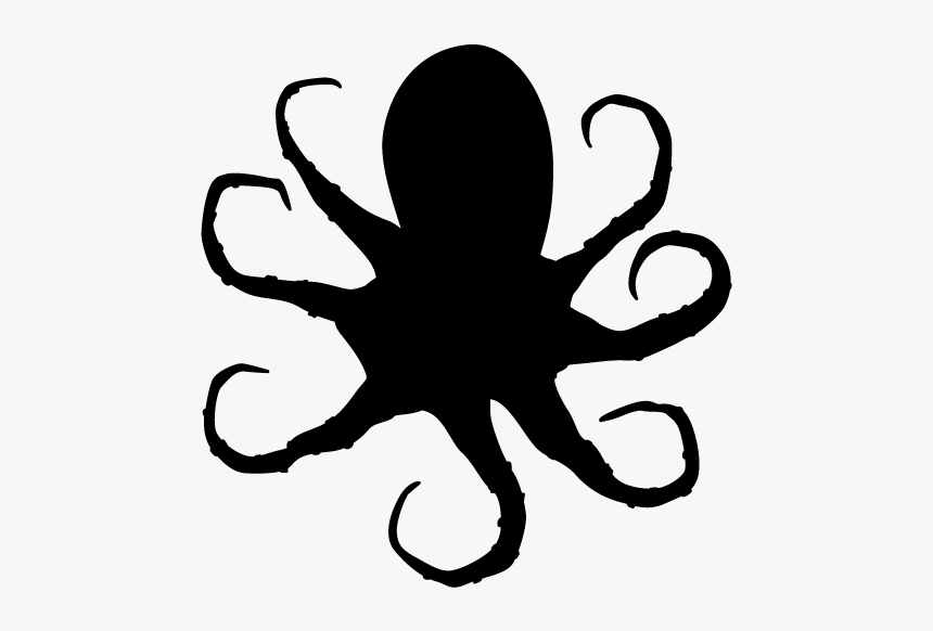 Octopus Silhouette Clip Art - Octopus Clipart Png Silhouette, Transparent Png, Free Download