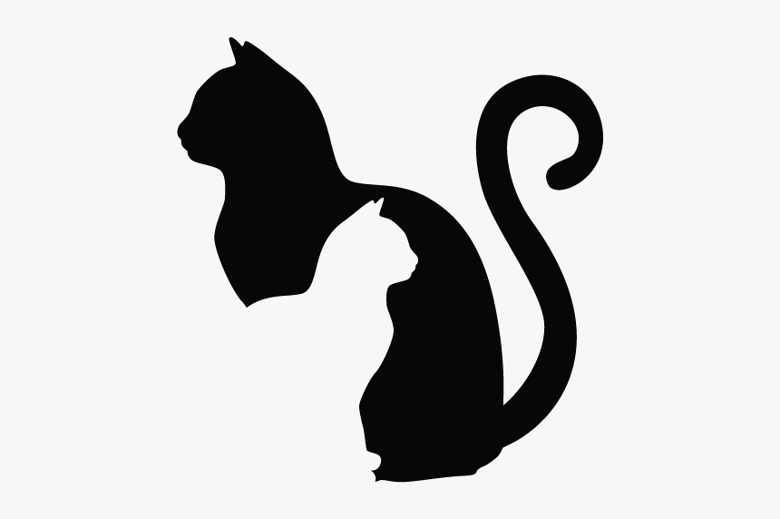 Cat Silhouette Png, Transparent Png, Free Download