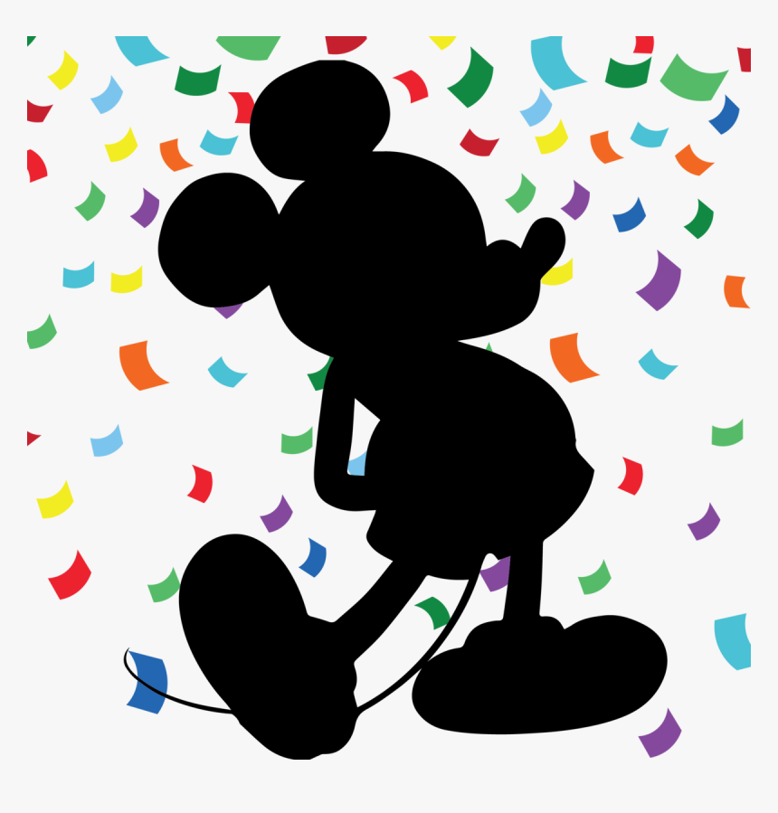 Transparent 90th Birthday Clipart - Silhouette Mickey Png, Png Download, Free Download