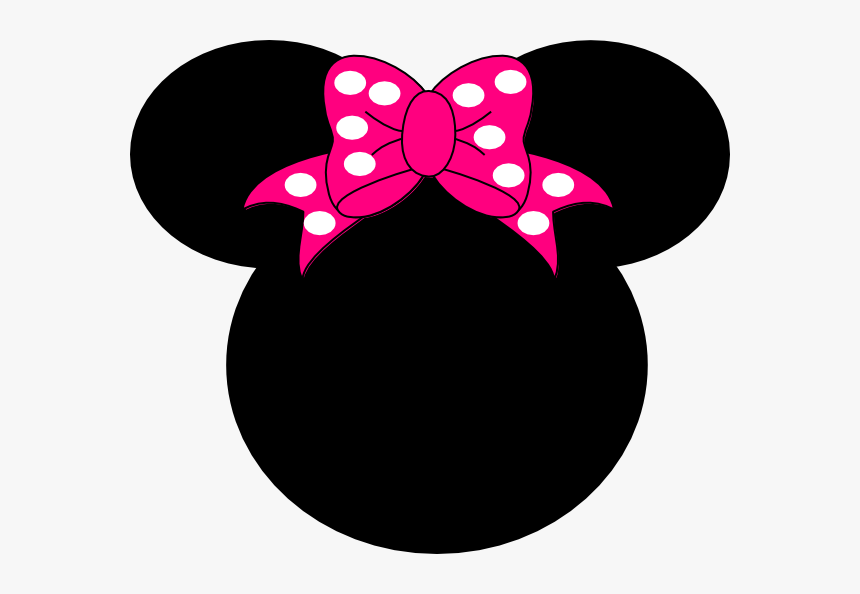 Mickey And Minnie Mouse Head Clip Art - Black Minnie Mouse Head, HD Png Download, Free Download