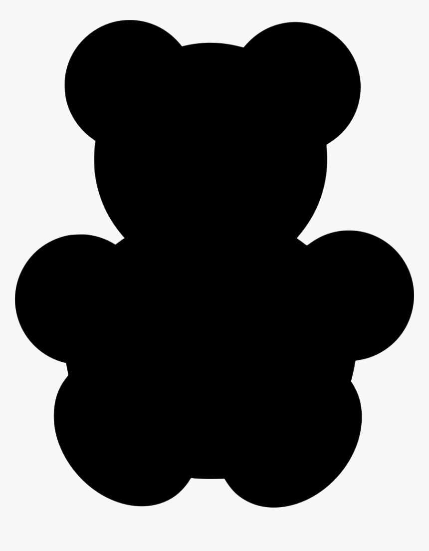 Teddy Bear Silhouette Png, Transparent Png, Free Download