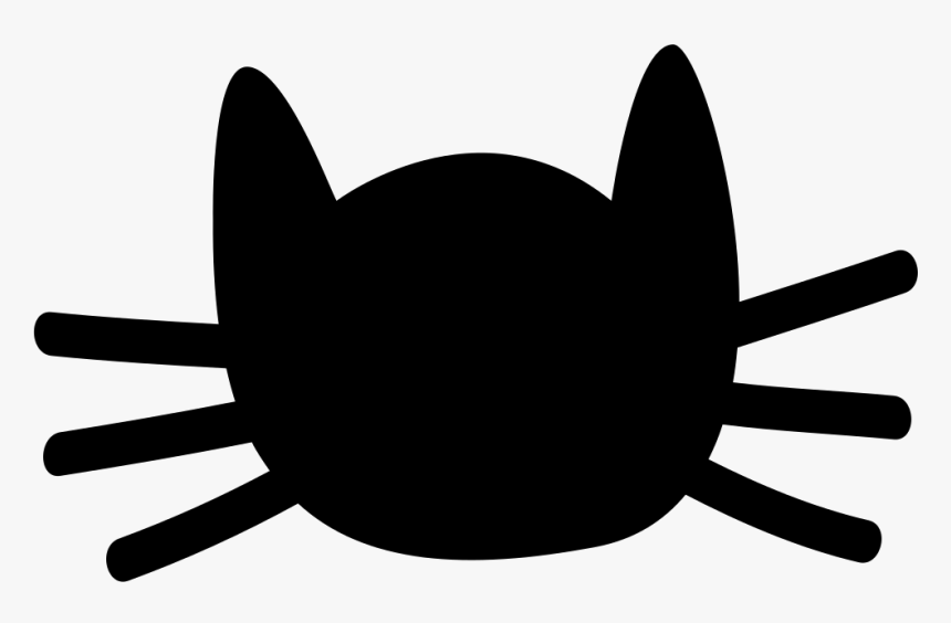 Cat Head Silhouette - Silhouette Cat Head Png, Transparent Png, Free Download