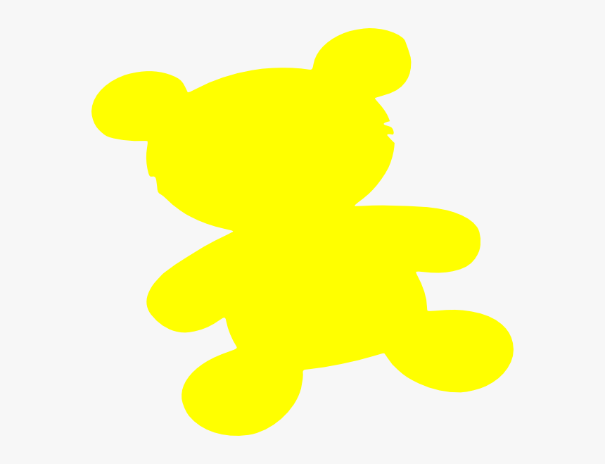 Download Yellow Teddy Bear Svg Clip Arts Bear Silhouette Yellow Hd Png Download Kindpng