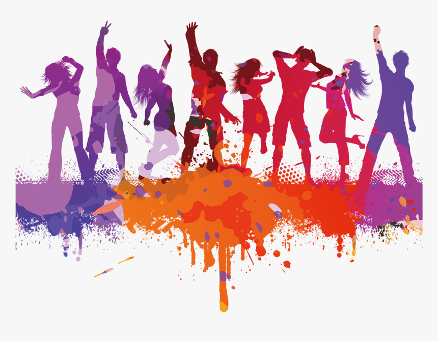 Transparent Group Of People Png - Party People Silhouette Png, Png Download, Free Download