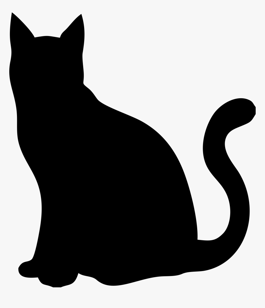 Transparent Laying Down Png - Silhouette Cat, Png Download, Free Download