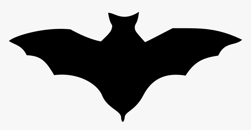 Clipart Bat Plain Black - Bat Silhouette, HD Png Download, Free Download
