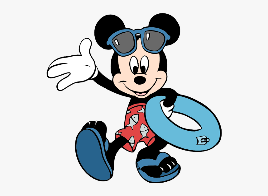 Disney Summertime Clip Art - Mickey Mouse Summer Clipart, HD Png Download, Free Download