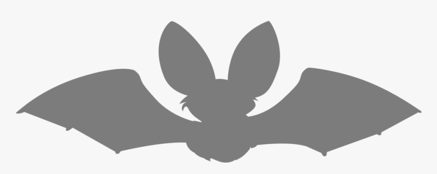 Bat Silhouette Icon - Silhouette Cartoon Bat Outline, HD Png Download, Free Download