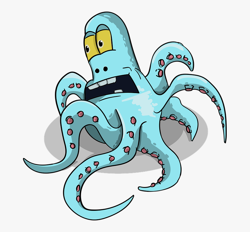 Octopus, Character, Cartoon - Desenho Top Png, Transparent Png, Free Download