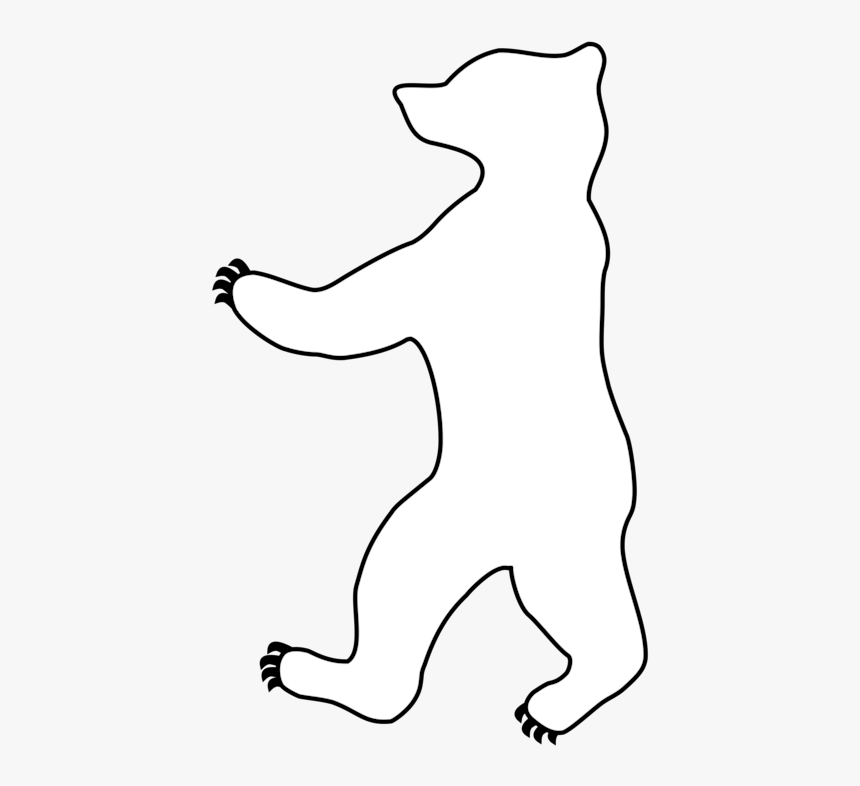 Polar Bear Carnivores Claw Teddy Bear - Line Art, HD Png Download, Free Download