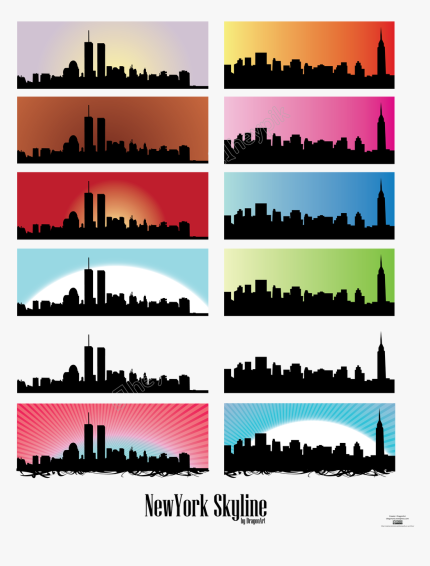 Transparent New York City Skyline Png - New York City Skyline Clipart Free, Png Download, Free Download