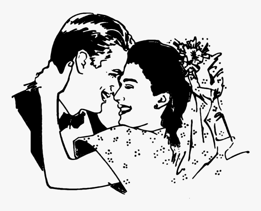 Transparent Wedding Clipart - Christian Wedding Clipart Black And White, HD Png Download, Free Download
