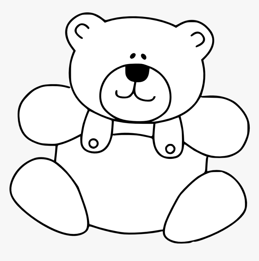 Teddy Bear Black And White Clip Art, HD Png Download, Free Download