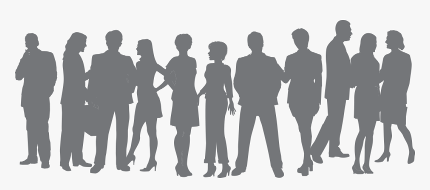 Harnessing The Power Of Millennials In The Workplace - Grey Silhouette People Png, Transparent Png, Free Download