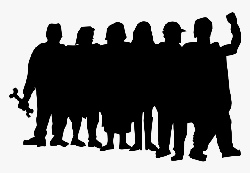 Silhouette,crowd,people - Mai 68 Posters, HD Png Download, Free Download