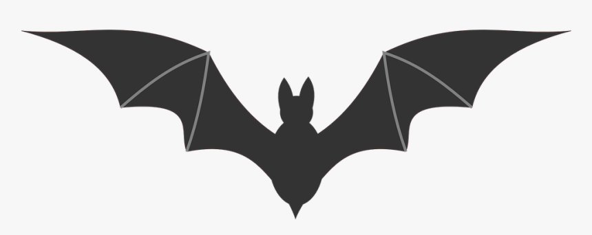 Bat, Icon, Symbol, Black, Silhouette, Spooky, Horror - Transparent Background Bat Icon, HD Png Download, Free Download