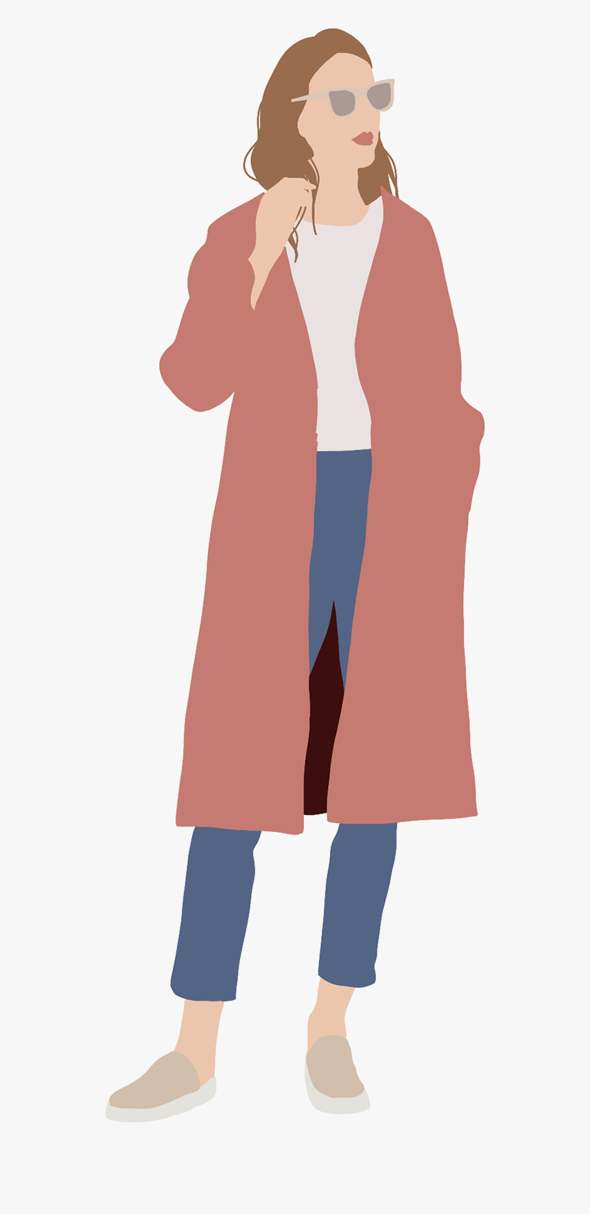 Flat Illustration People, HD Png Download, Free Download