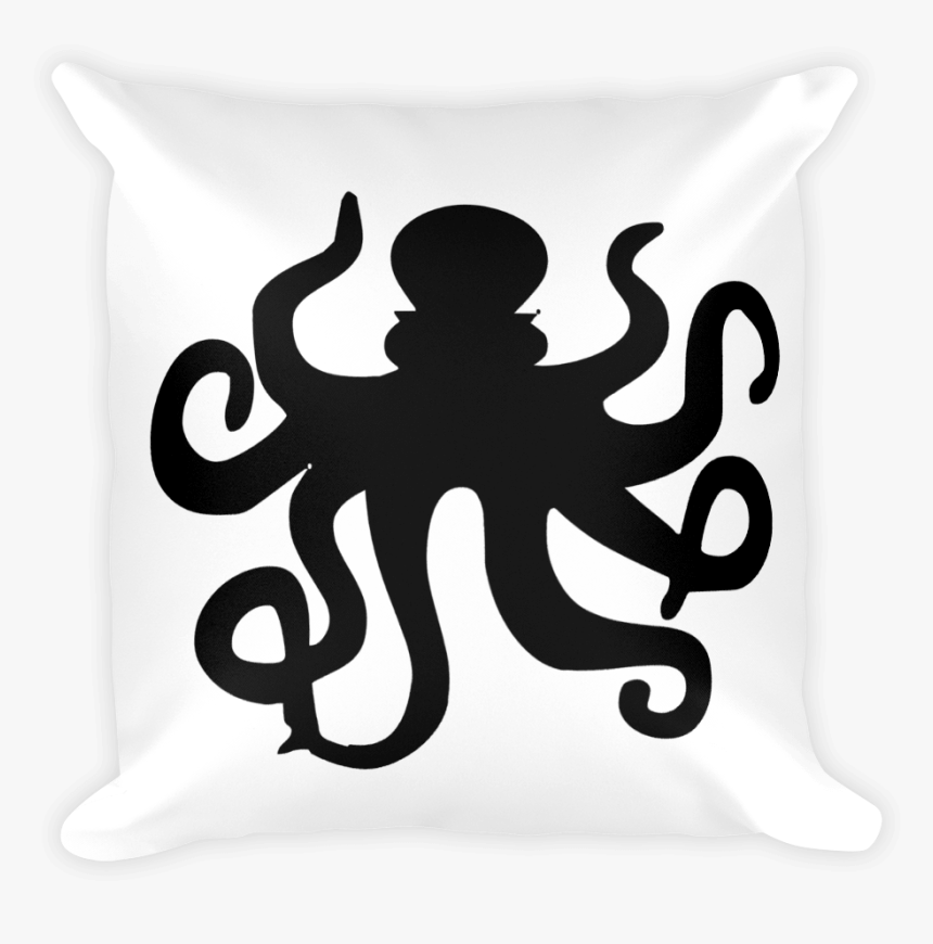 Silhouette 971335 1920 Mockup Front Original - Octopus Silhouette Png, Transparent Png, Free Download