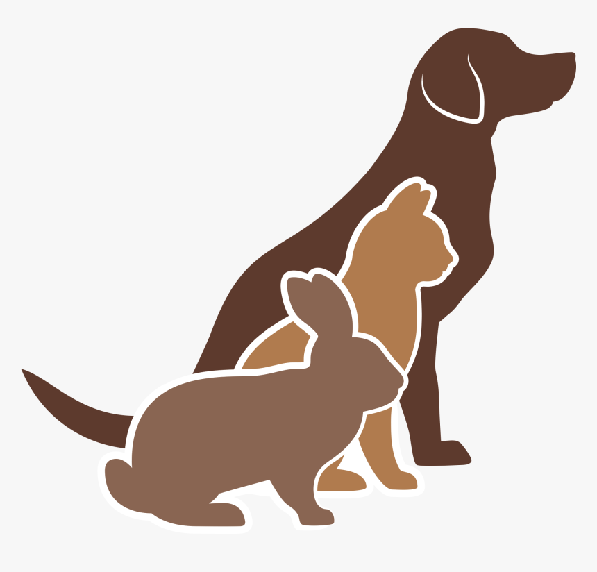 Dog Cat Rabbit Guinea Pig Mouse Silhouette , Png Download - Dog Cat Rabbit Guinea Pig, Transparent Png, Free Download