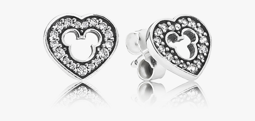 Dis, Mickey Silhouette - Pandora Mickey Silhouette Earrings, HD Png Download, Free Download