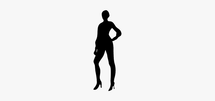 Slender Female Silhouette - Woman Silhouette Clipart Transparent Background, HD Png Download, Free Download