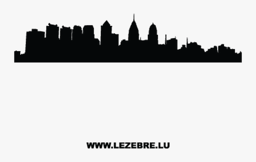 Sticker Deco Silhouette Philadelphia - Detroit Skyline Silhouette Png, Transparent Png, Free Download