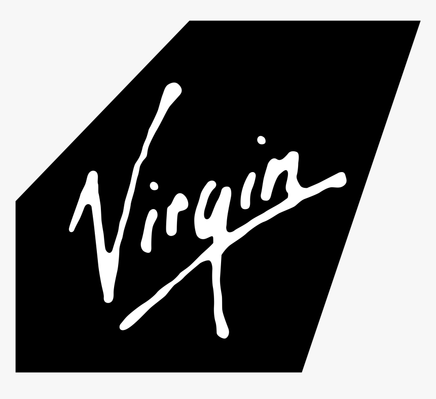 Transparent Virgin Logo Png - Virgin Airlines Logo Black, Png Download, Free Download