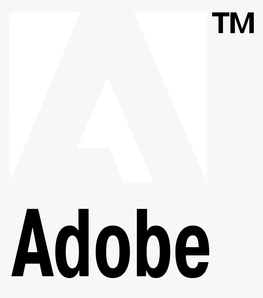 Adobe Logo Black And White Adobe Logo White Png Transparent Png Kindpng