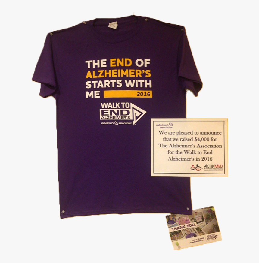 Alzheimer"s Shirt Clinical Research Trial Study Studies - Walk To End Alzheimer's Shirt, HD Png Download, Free Download