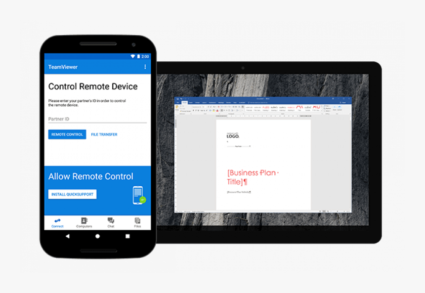 Team Viewer Android, HD Png Download, Free Download